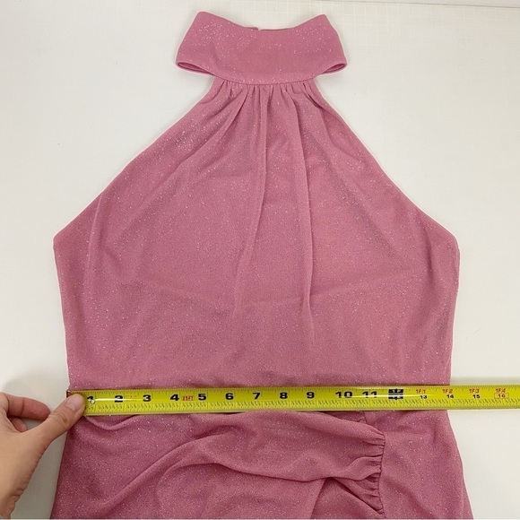 Superdown Bea Halter Maxi Dress in Pink Size L - Picture 10 of 11